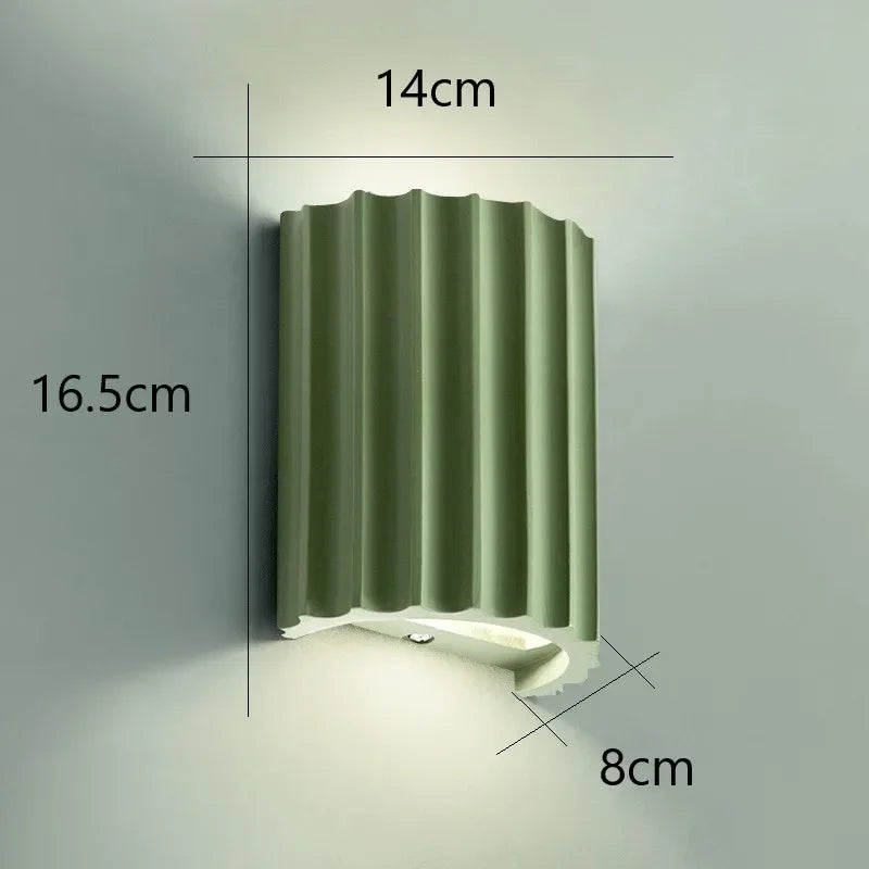 Applique murale en résine | Design nervuré nordique