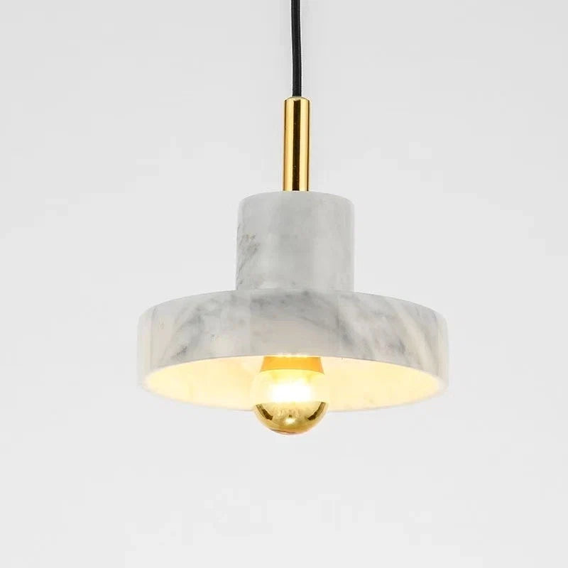 Suspension en marbre | Pierre naturelle postmoderne, Ø 18 cm
