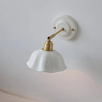 Applique murale en céramique crème | Élégance vintage nordique