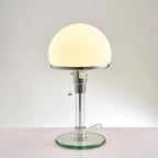 Lampe à poser Wilhelm Bauhaus | Verre dépoli Ø 18 cm