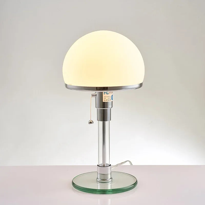 Lampe à poser Wilhelm Bauhaus | Verre dépoli Ø 18 cm