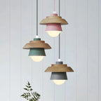 Suspension nordique en bois | Teintes macaron, 5 coloris