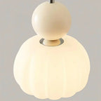 Suspension nordique citrouille | Verre et métal, 1 ou 3 têtes