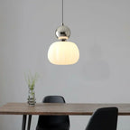 Suspension nordique citrouille | Verre et métal, 1 ou 3 têtes