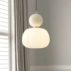 Suspension nordique citrouille | Verre et métal, 1 ou 3 têtes