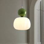 Suspension nordique citrouille | Verre et métal, 1 ou 3 têtes