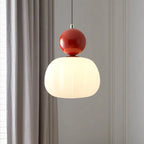 Suspension nordique citrouille | Verre et métal, 1 ou 3 têtes
