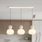 Suspension nordique citrouille | Verre et métal, 1 ou 3 têtes
