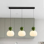 Suspension nordique citrouille | Verre et métal, 1 ou 3 têtes