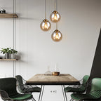 Suspension globe en verre nordique | 3 coloris, Ø 15 cm