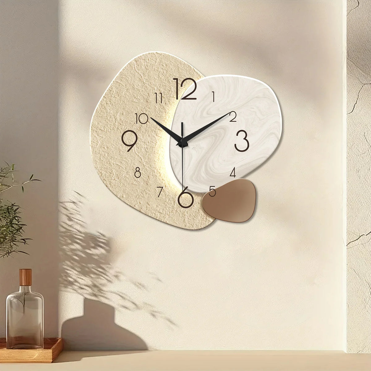 TempoStone | Horloge murale quartz silencieux, 3 tailles