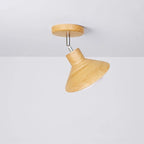 Plafonnier NordicWood | Cône en bois naturel, Ø 20 cm, E27