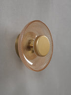 Applique disque en verre coloré | LED intégrée, Ø 17 cm