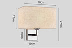 Applique de chevet avec liseuse | E27 et LED, 3 coloris