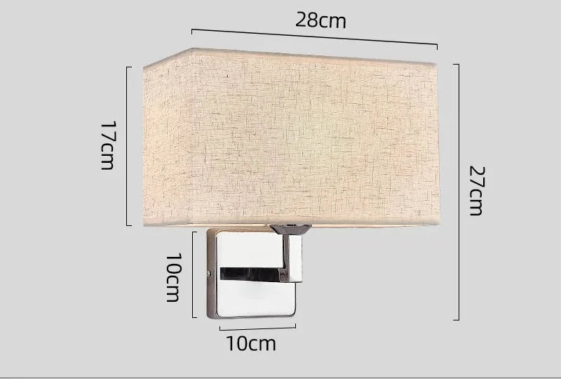 Applique de chevet avec liseuse | E27 et LED, 3 coloris