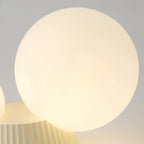 Plafonnier Luméa | Double globe en verre, 4 coloris