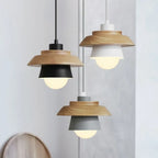 Suspension nordique en bois | Teintes macaron, 5 coloris