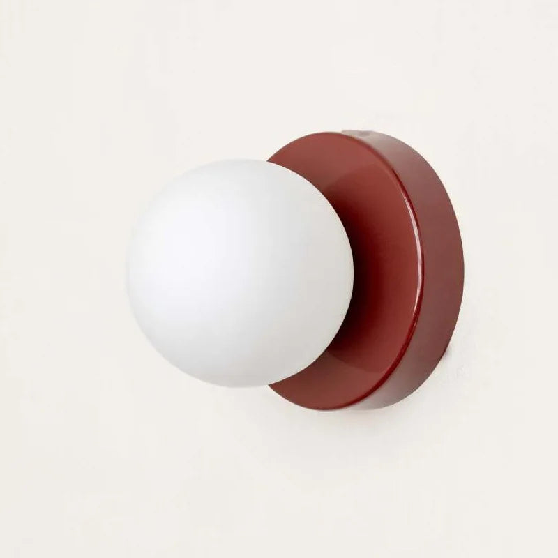 Applique murale LED Macaron | Verre coloré, Ø 12 cm