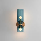 Applique murale nordique en verre | Tube fumé 35 cm