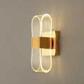 Applique LED dorée | Boucle nordique en aluminium 22 cm