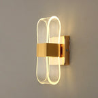 Applique LED dorée | Boucle nordique en aluminium 22 cm