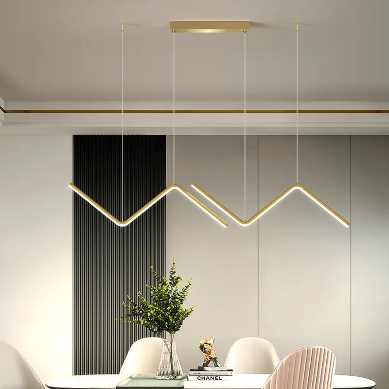 Suspension linéaire en aluminium | Nordique, 45 ou 90 cm
