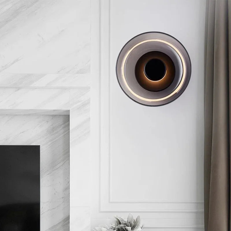 Applique murale LED en verre nordique | Ronde Ø 23 cm, 5 W