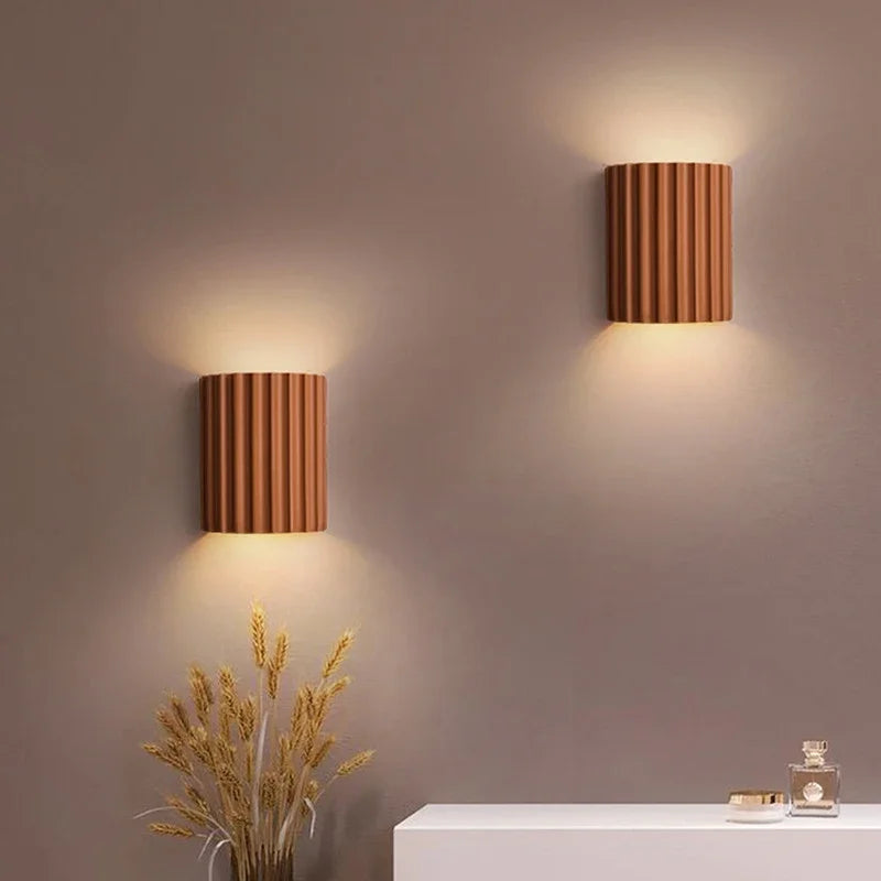 Applique murale en résine | Design nervuré nordique
