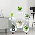 Support à plantes en métal à roulettes | 6 niveaux, 73 cm