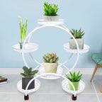 Support à plantes en métal à roulettes | 6 niveaux, 73 cm