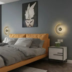 Applique horloge Lunaris | Applique LED et horloge murale