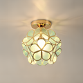 Plafonnier fleur rétro | PVC coloré vintage, 21 cm
