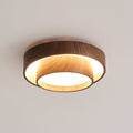 Plafonnier Vaako LED | Finition noyer, Ø 40 ou 50 cm