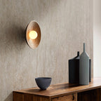 Applique murale bois rustique | LED incluse, 2 blancs