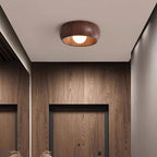 Plafonnier Albanora | LED en bois, Ø 30 cm minimaliste