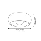 Plafonnier Albanora | LED en bois, Ø 30 cm minimaliste