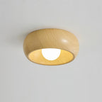 Plafonnier Albanora | LED en bois, Ø 30 cm minimaliste