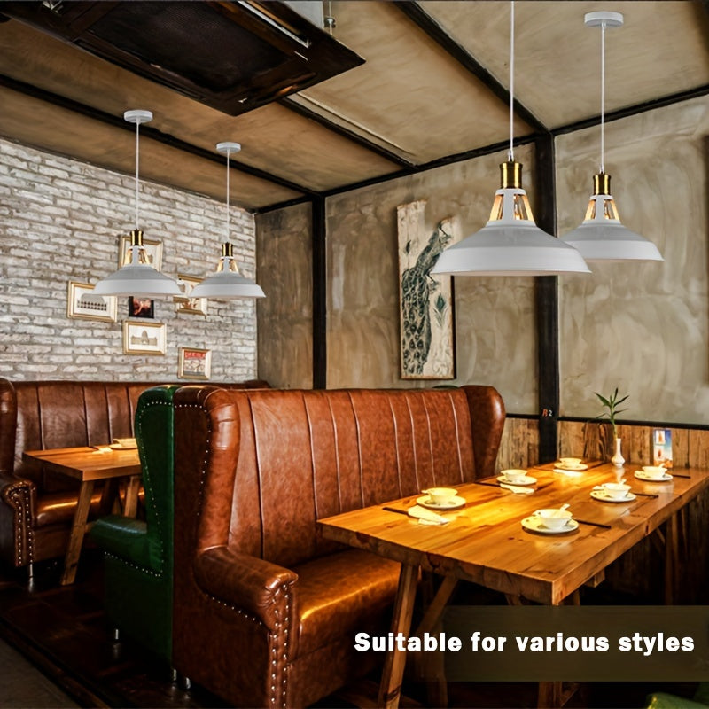 Suspension industrielle en métal | Style loft, Ø 27 cm