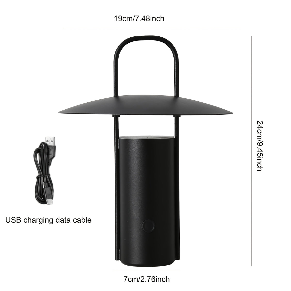 Lampe à poser LED sans fil | Tactile, USB, 3 teintes