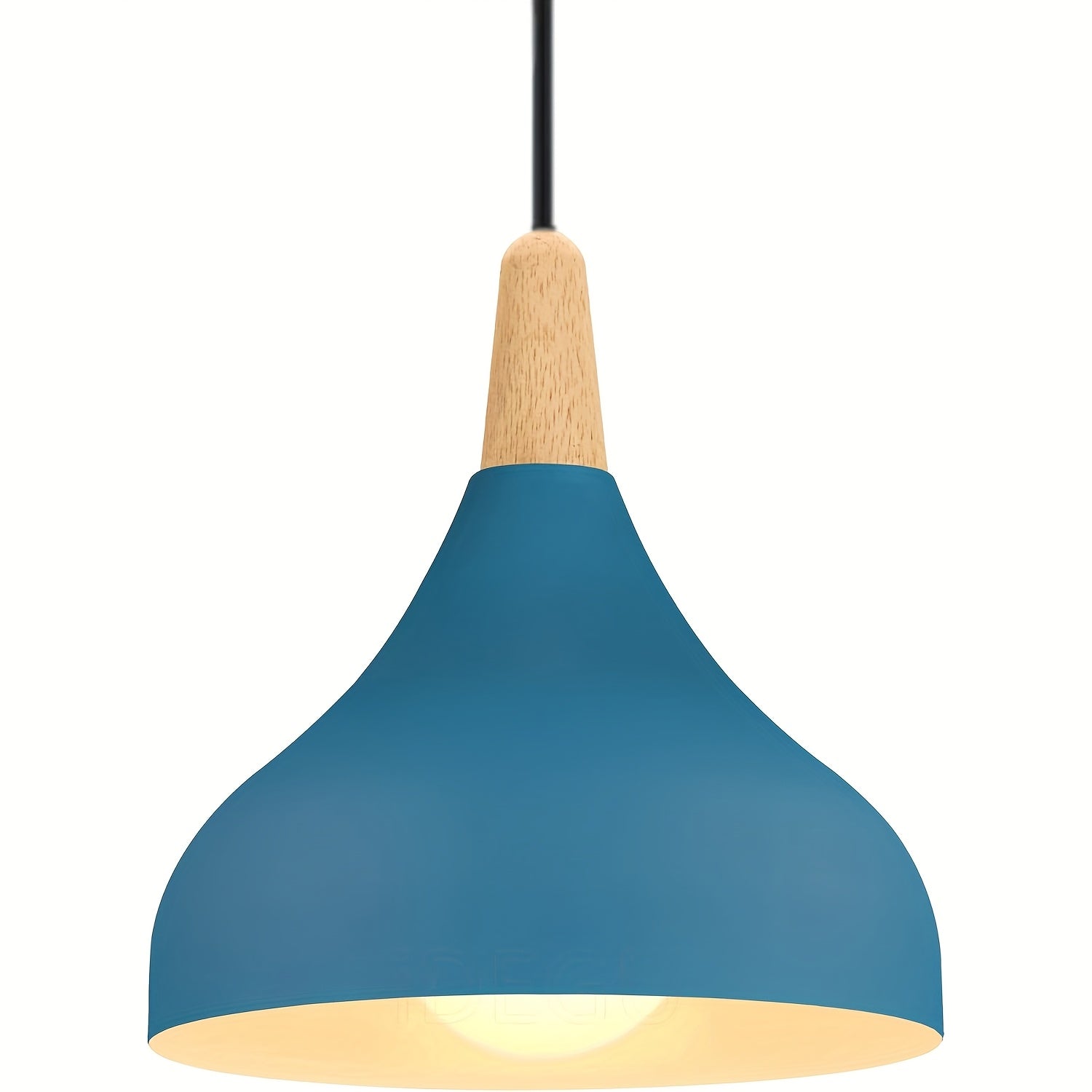 Suspension Goutte moderne | Métal et bois, 9 coloris