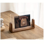 Cadre photo en U acrylique et bois | Format 6 pouces