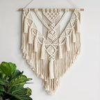 Tenture murale en macramé | Bohème, 70 × 45 cm