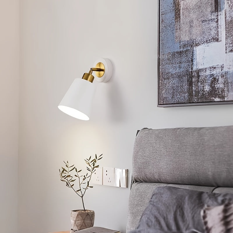 Applique murale en métal orientable | Noir ou blanc, E27
