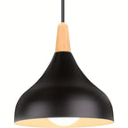 Suspension Goutte moderne | Métal et bois, 9 coloris