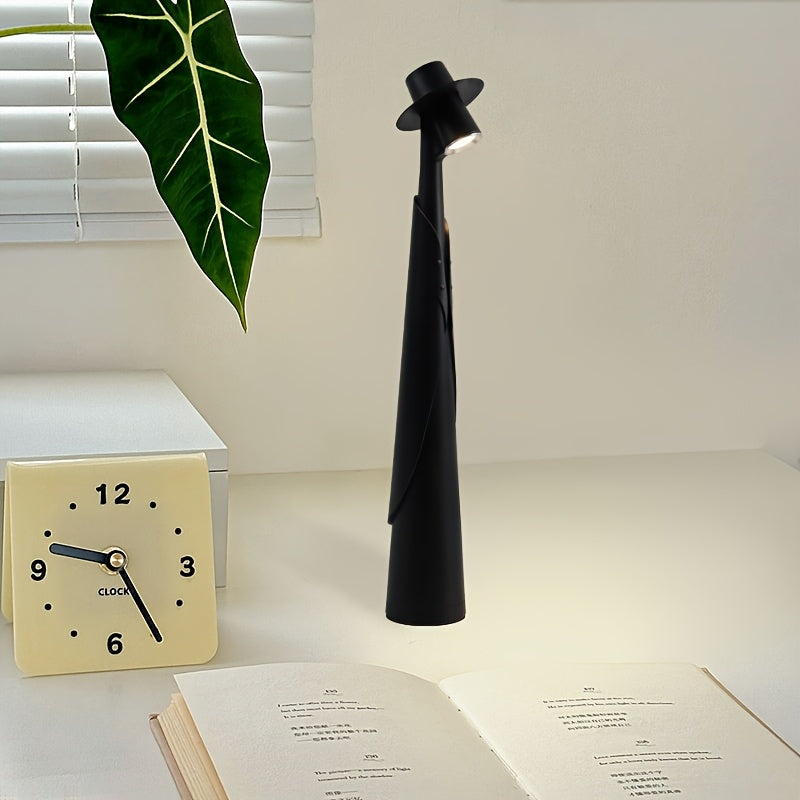 Lampe de bureau LED chapeau | Rechargeable et tactile