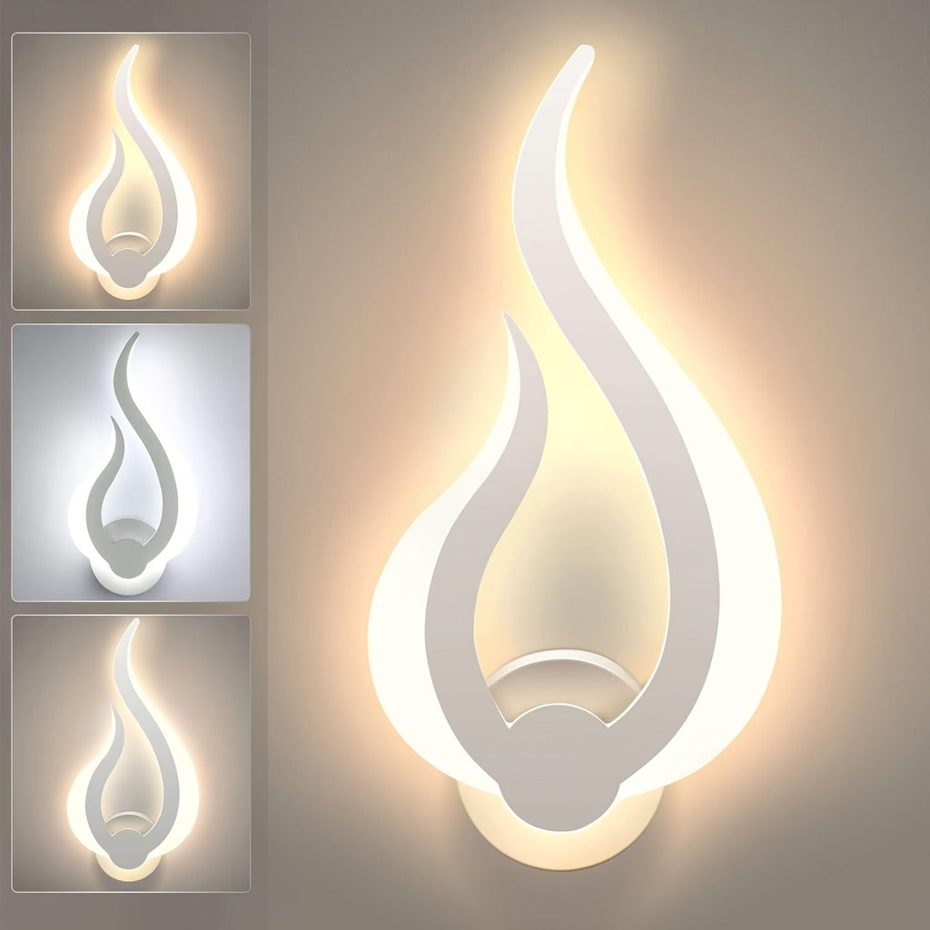 Applique murale LED flamme | 10 W blanc chaud 3000 K