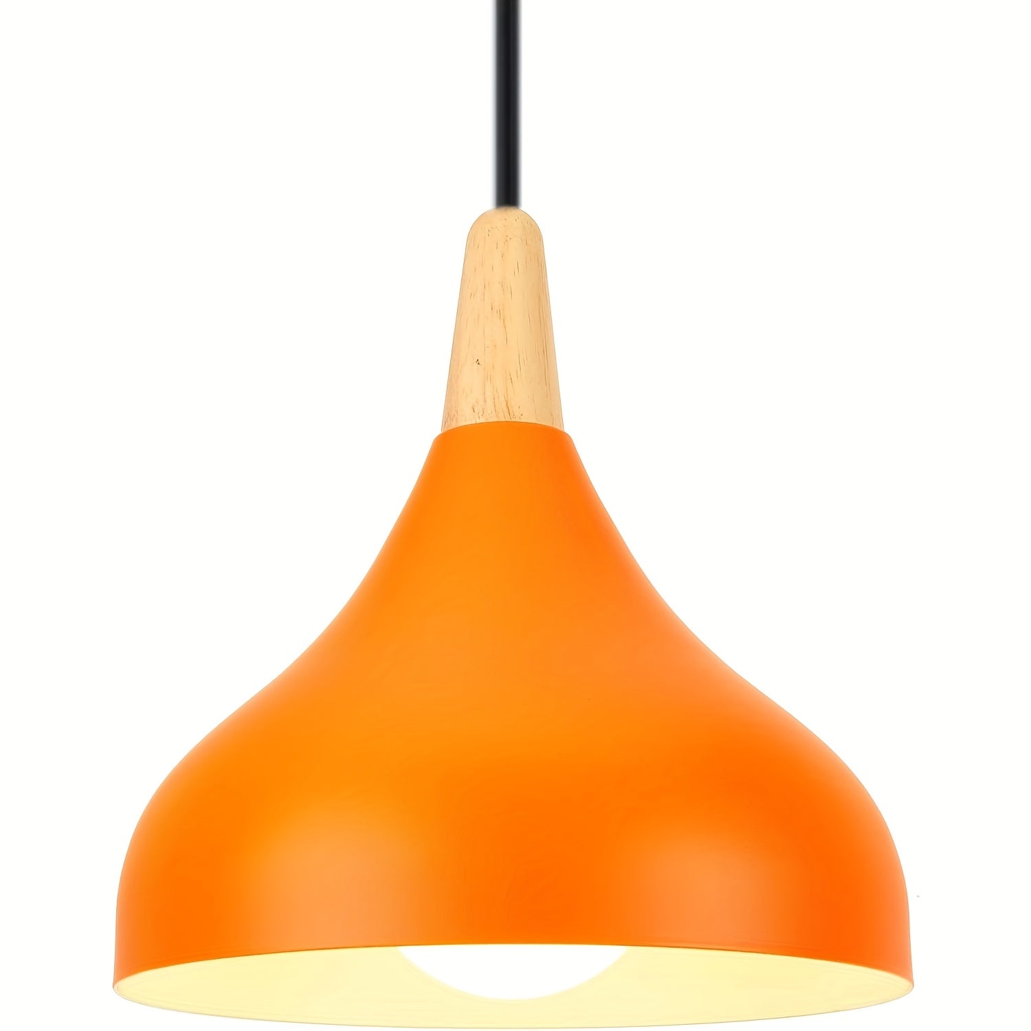 Suspension Goutte moderne | Métal et bois, 9 coloris