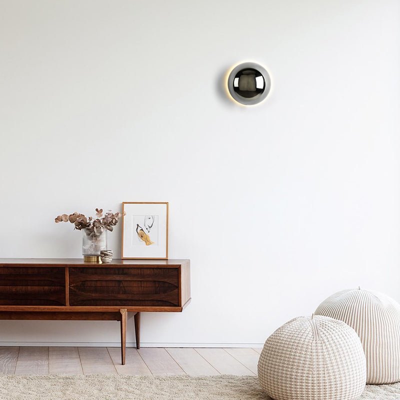 Applique Bauhaus Eclipse | Halo LED, doré ou noir