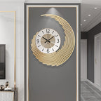 Horloge murale 3D en métal | Quartz silencieux, 2 tailles