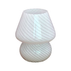 Lampe champignon en verre façon Murano | USB, H 18 cm